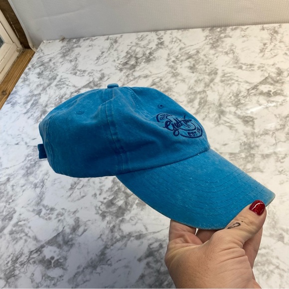 Florida Gulf Coast Beach Vacation Hat Two tone Blue Lightweight one Size - Picture 7 of 12